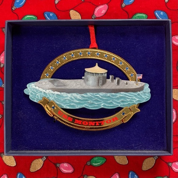 NWT USS Monitor Christmas Ornament. - Picture 2 of 14